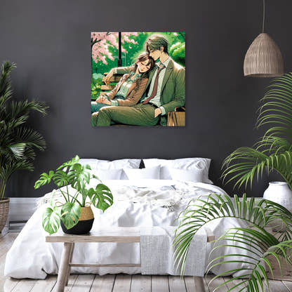 Cherry Blossom Embrace Canvas - Secondary Image 6