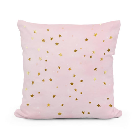 Pink Stardust Cotton Cushion - Main Image