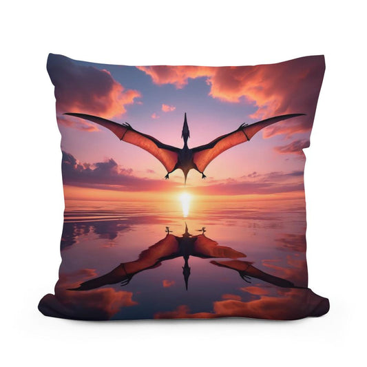 Dawn Flight Pteranodon Cotton Pillow - Main Image