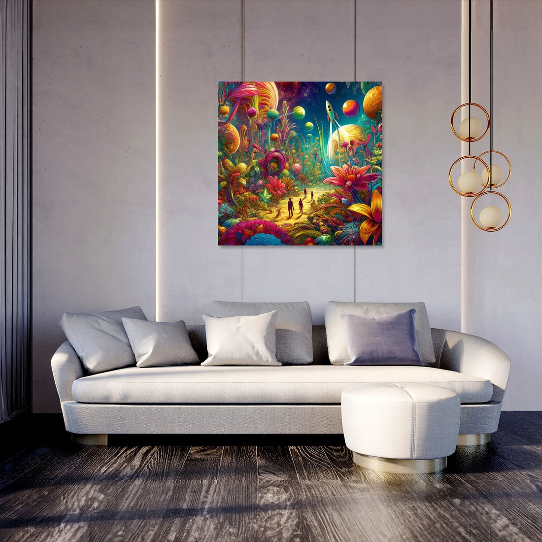 Extraterrestrial Eden Canvas - Secondary Image