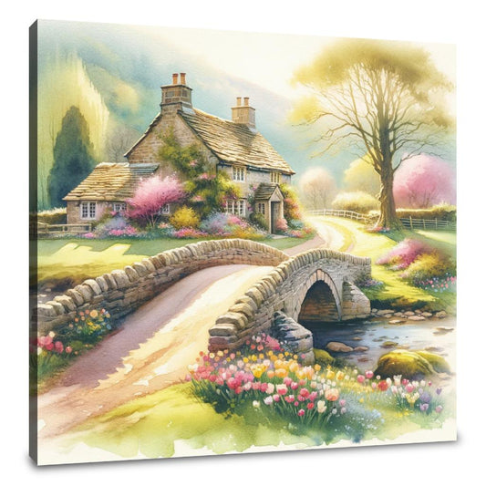 Springtime Stonebridge Retreat Canvas - Main Image