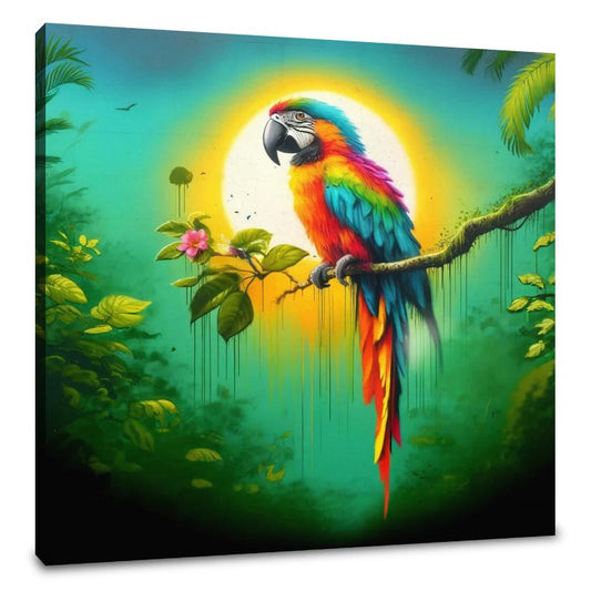 Jungle Parrot Canvas - Main Image
