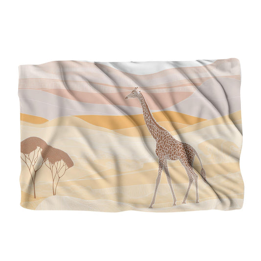 Graceful Giraffe Savannah Blanket - Main Image