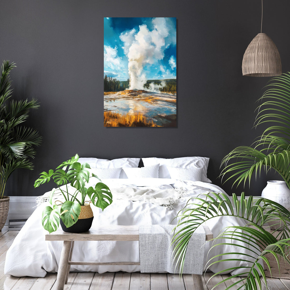 Yellowstone Geyser Canvas - Secondary Image 6