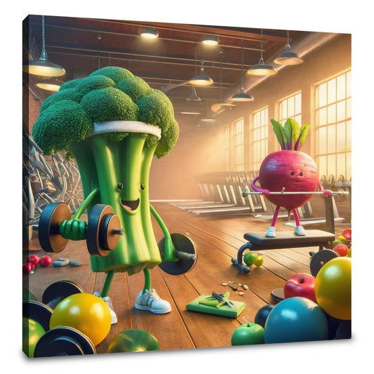 Broccoli's Gym Endeavor Canvas - Main Image