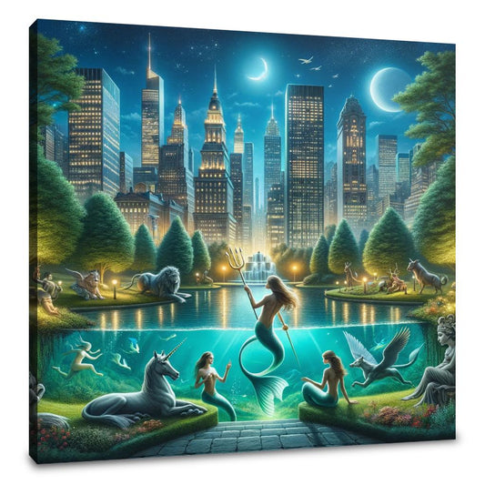 Cityscape Fantasy Fusion Canvas - Main Image