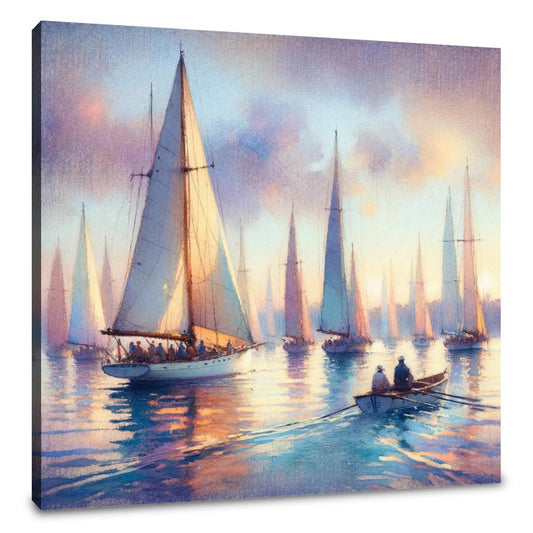 Dawn's Regatta Canvas - Main Image