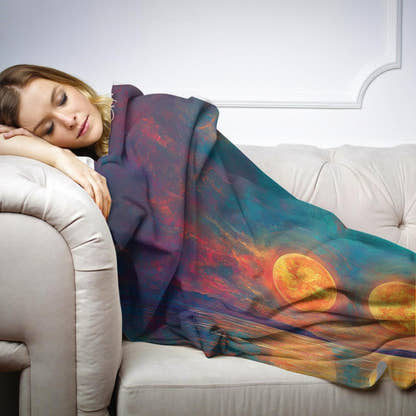 Twin Suns Enigma Blanket - Secondary Image