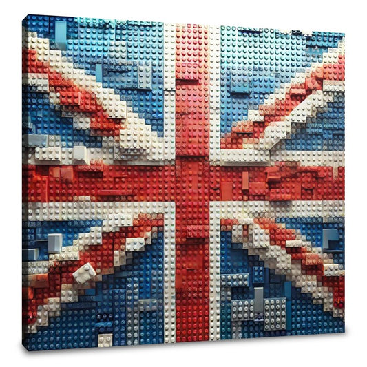 Brickwork Union Jack Canvas - Main Image