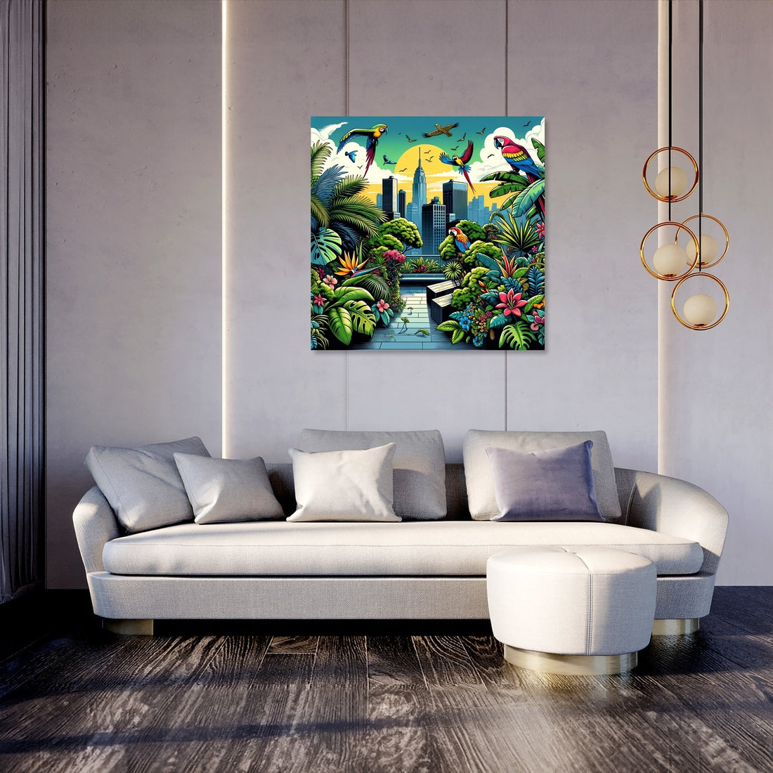 Urban Jungle View Canvas - Secondary Image