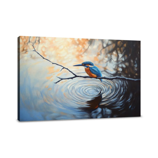 Kingfisher Dawn Canvas - Main Image