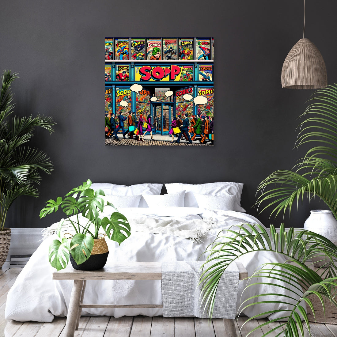 Pop Art Comics Hub Canvas - Secondary Image 6