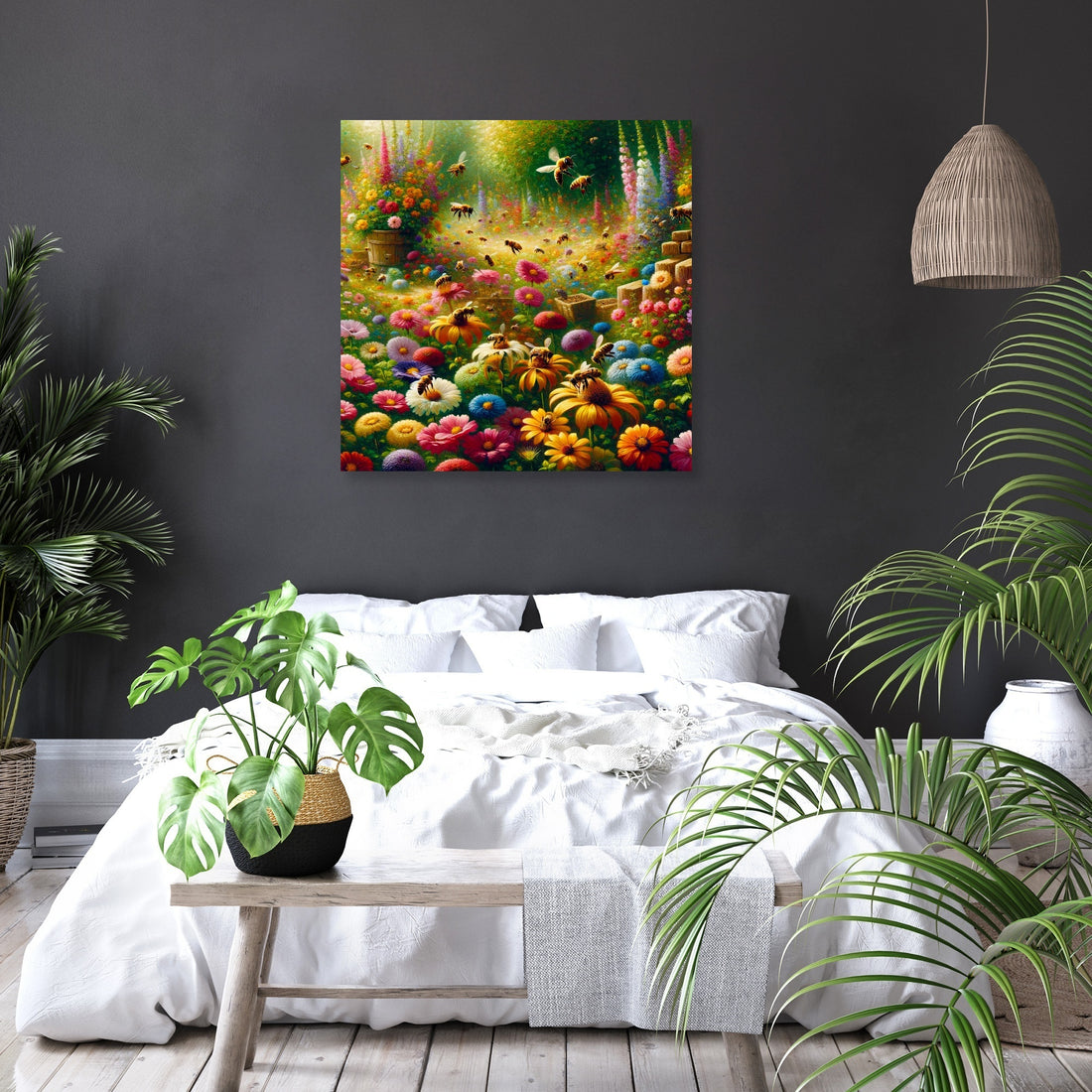 Bustling Garden Life Canva - Secondary Image 6