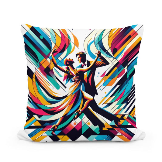 Geometric Salsa Cotton Cushion - Main Image