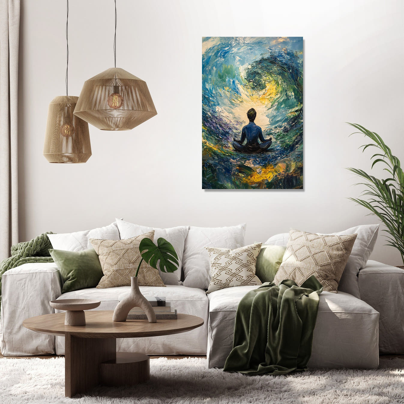 Meditative Tranquillity Canvas - Secondary Image 2