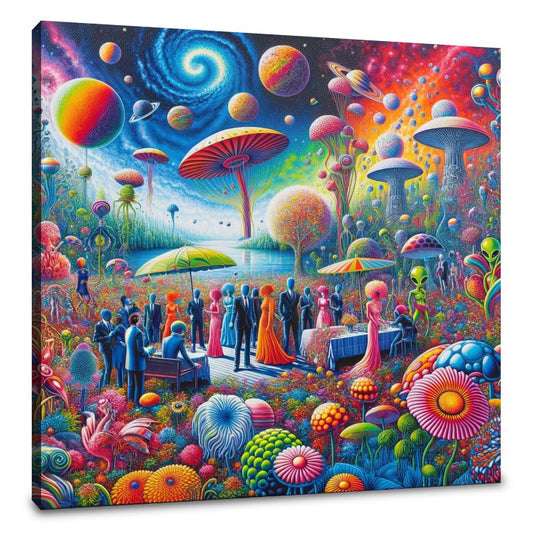 Galactic Garden Gala Canvas - Main Image