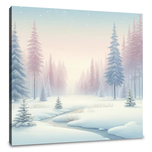 Winter Forest Tranquility Canvas - Main Image