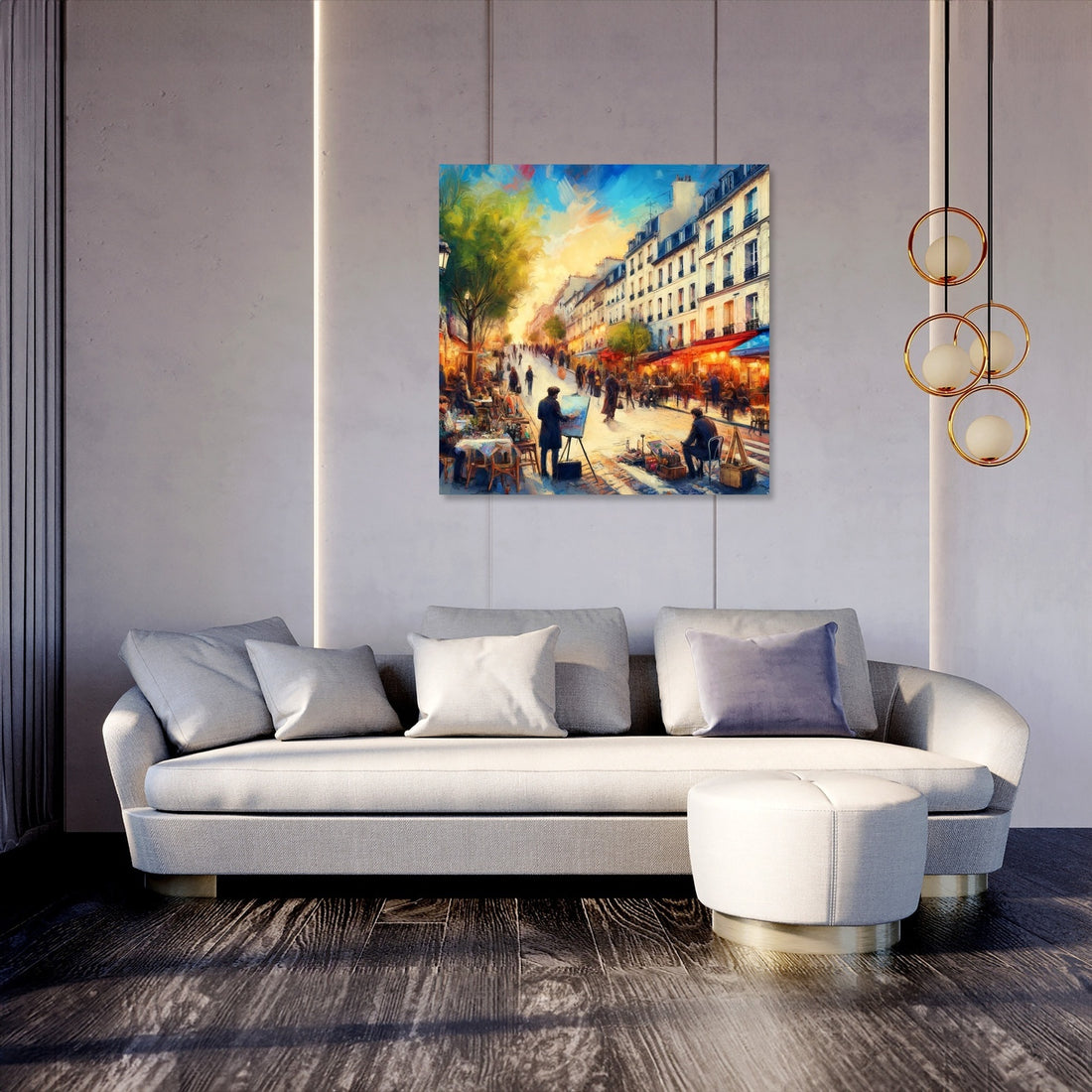 Morning Colors of Paris Montmartre Canvas - Secondary Image