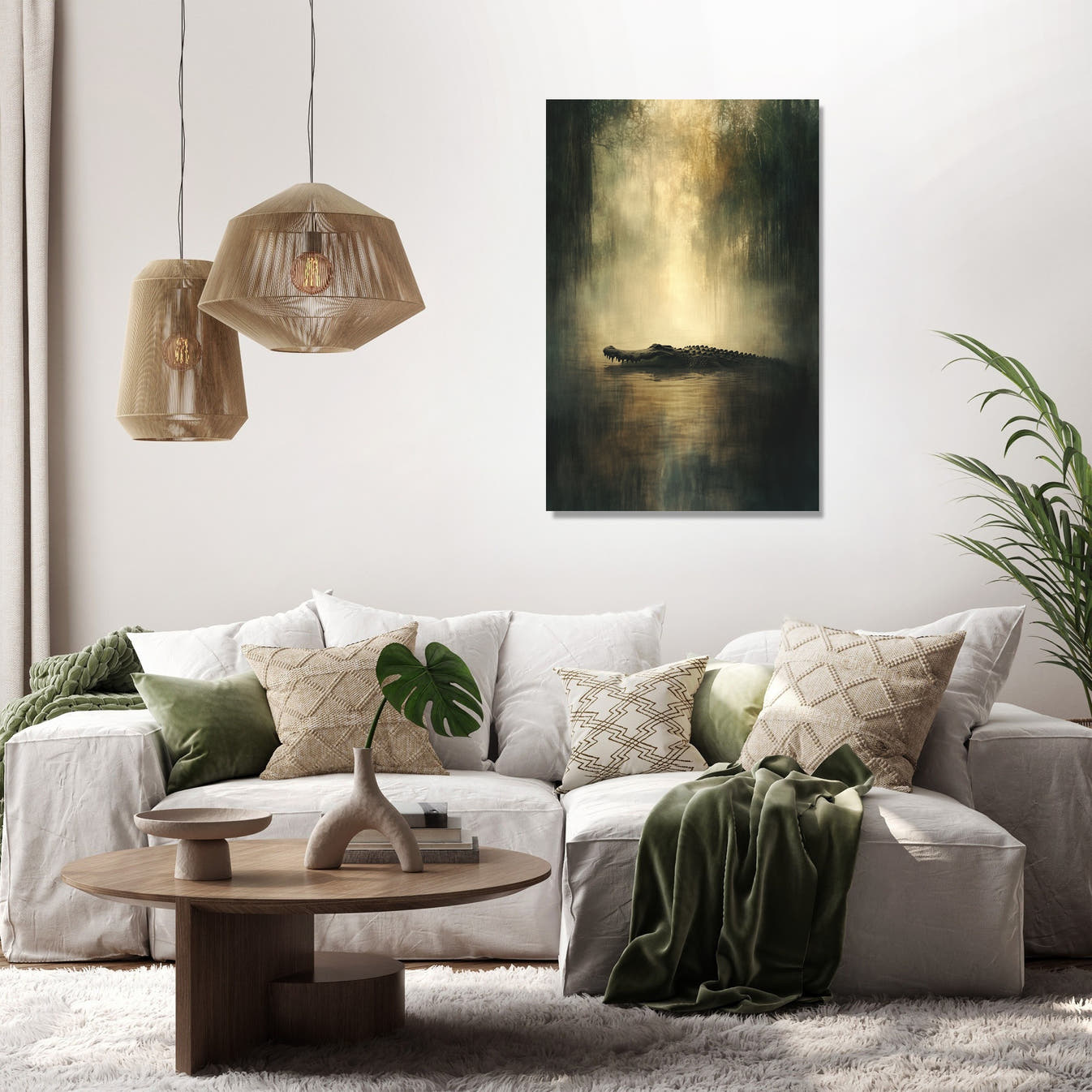 Crocodile Mistafield Canvas - Secondary Image 2