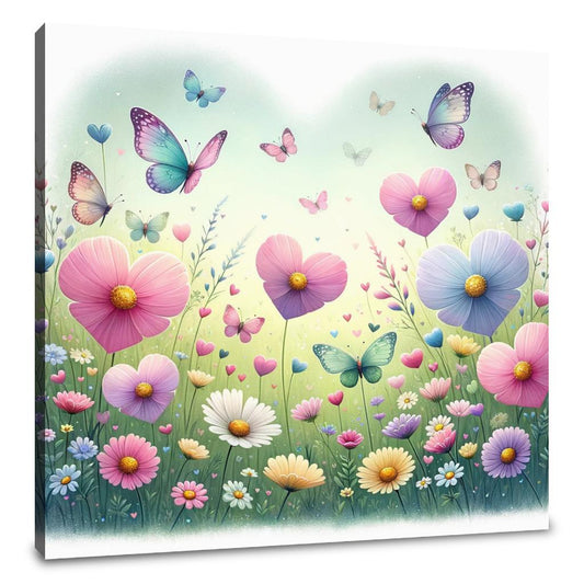 Love Blossom Meadow Canvas - Main Image