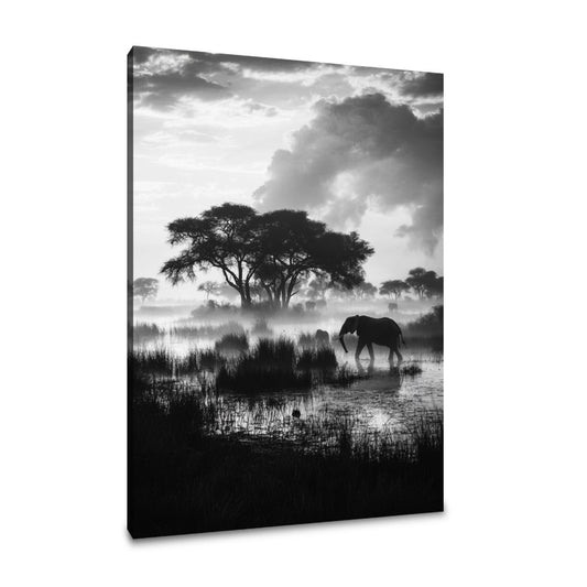 Botswana Twilight Reflections Canvas - Main Image