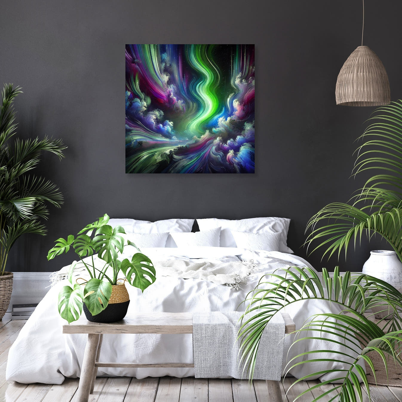 Dreamlike Northern Lights Canvas - Secondary Image 6