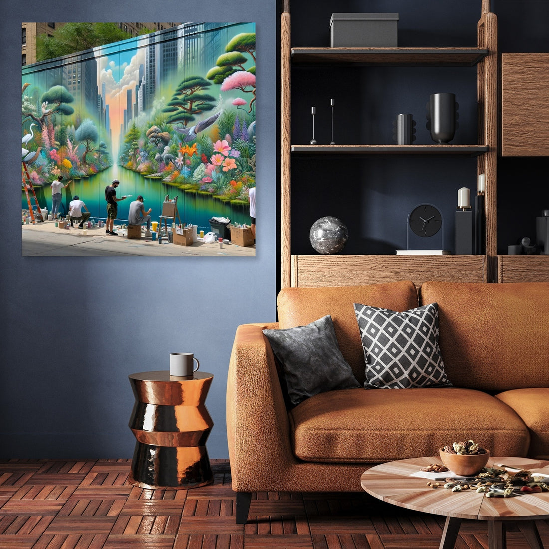 Urban Garden Mural Canvas - Secondary Image 3