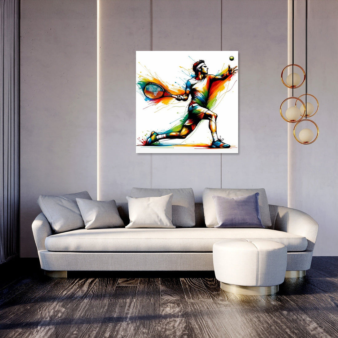 Backhand Brilliance Canvas - Secondary Image