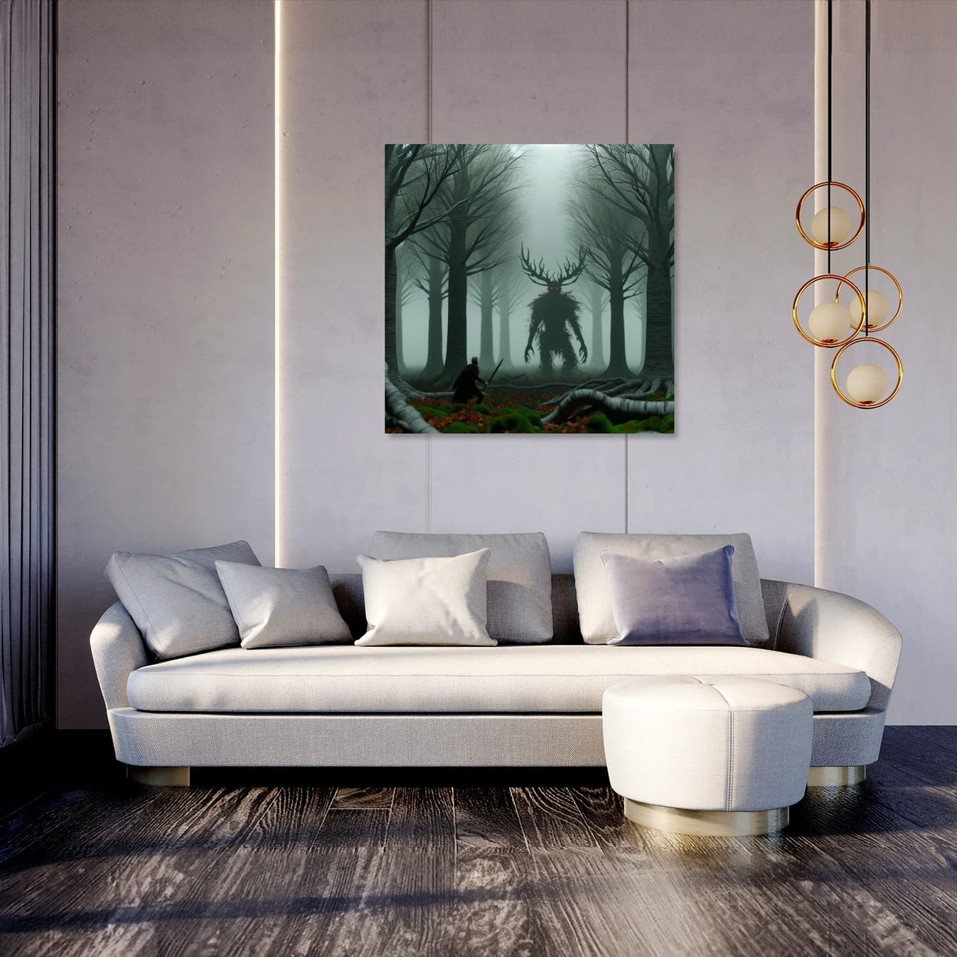 Forest Duel Canvas - Secondary Image