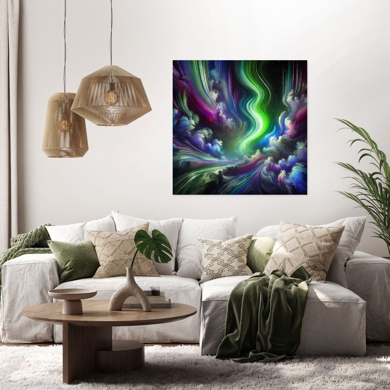 Dreamlike Northern Lights Canvas - Secondary Image 2