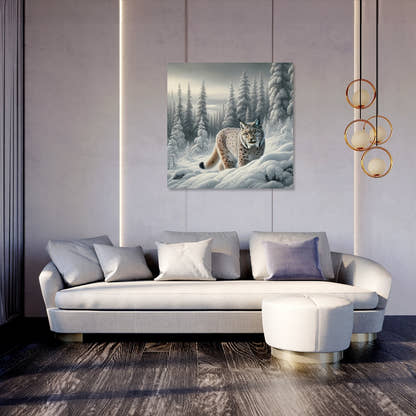 Winter Lynx Canvas - Secondary Image