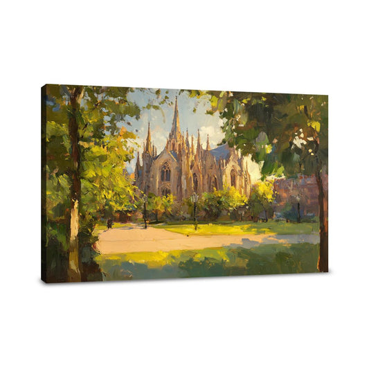 Exeter Cathedral Golden Canvas - Main Image