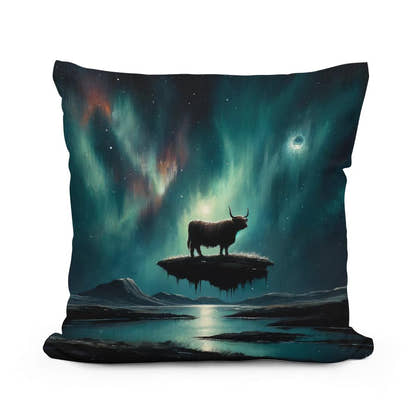 Highland Cow Mystique Cotton Cushion - Main Image