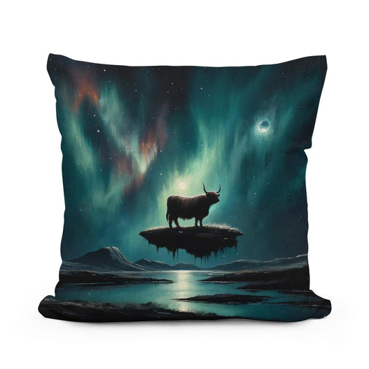 Highland Cow Mystique Cotton Cushion - Main Image