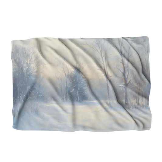 Snowy Serenity Forest Blanket - Main Image