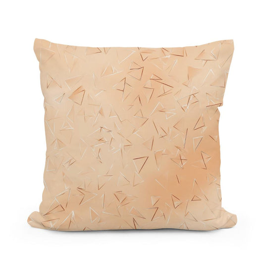 Geometric Gold Delight Cotton Cushion - Main Image