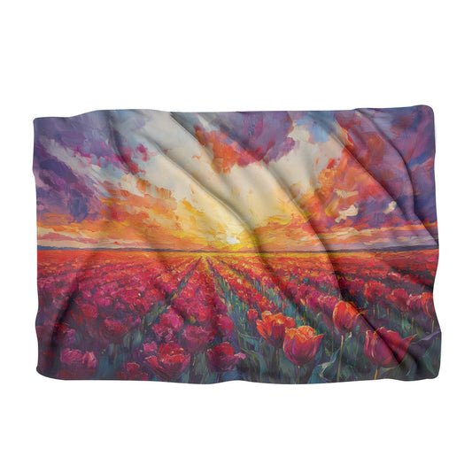 Sunset Tulip Blanket - Main Image