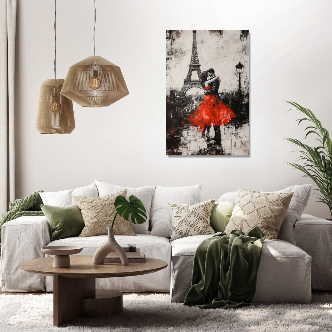 Eiffel Embrace Canvas - Secondary Image 2