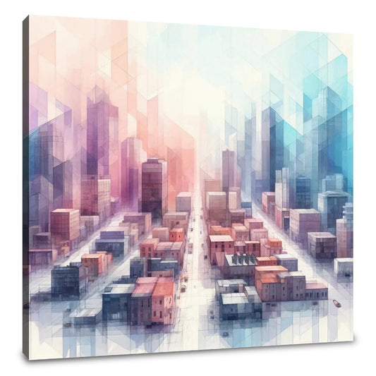 Dreamy Cityscape Canvas - Main Image
