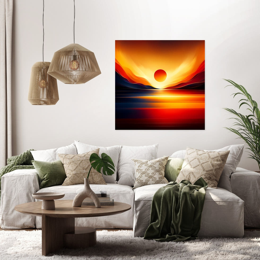 Sunset Simplicity Canvas - Secondary Image 2