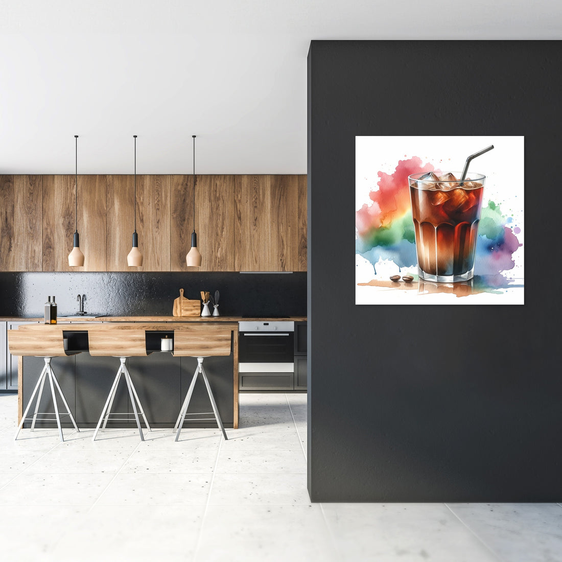 Abstract Spectrum Cold Brew Canvas - Secondary Image 2