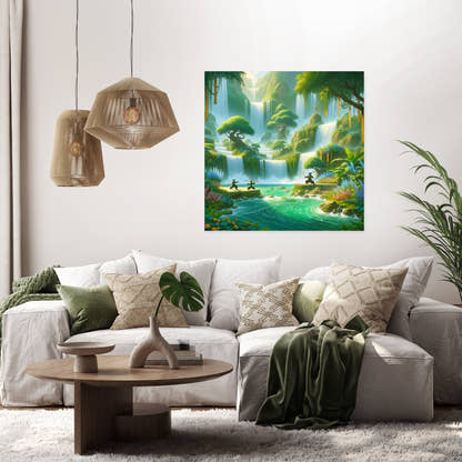 Pandaren Falls Canvas - Secondary Image 2