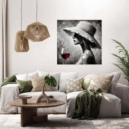 Red Wine Secrets Canvas - Secondary Image 2