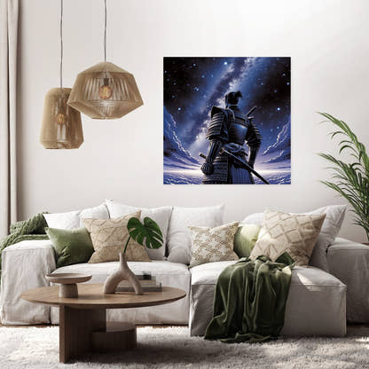Cosmic Samurai Canvas - Secondary Image 2