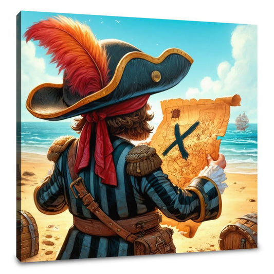 Pirate's Treasure Map Canvas - Main Image