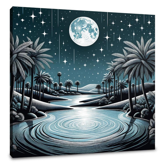 Midnight Oasis Serenade Canvas - Main Image