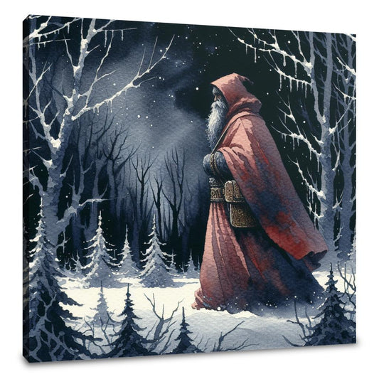 Sombre Santa's Journey Canvas - Main Image