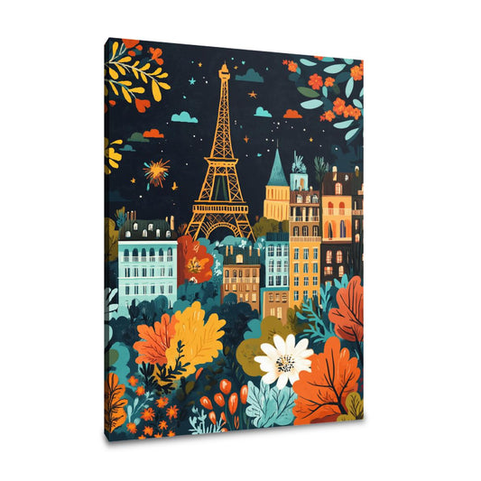 French Floral Festival Canvas - Main Image