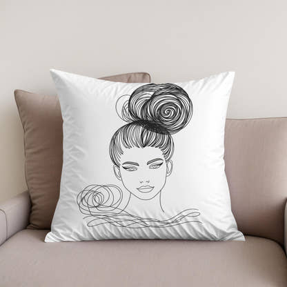 The Elegant Bun Cotton Cushion - Secondary Image