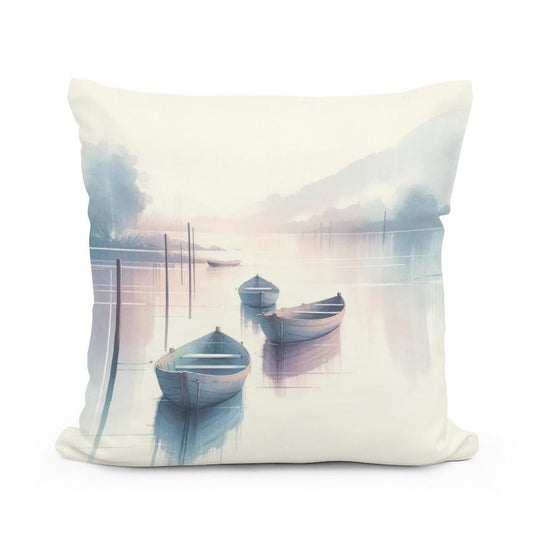 River of Serenity Cotton Cushion - Main Image